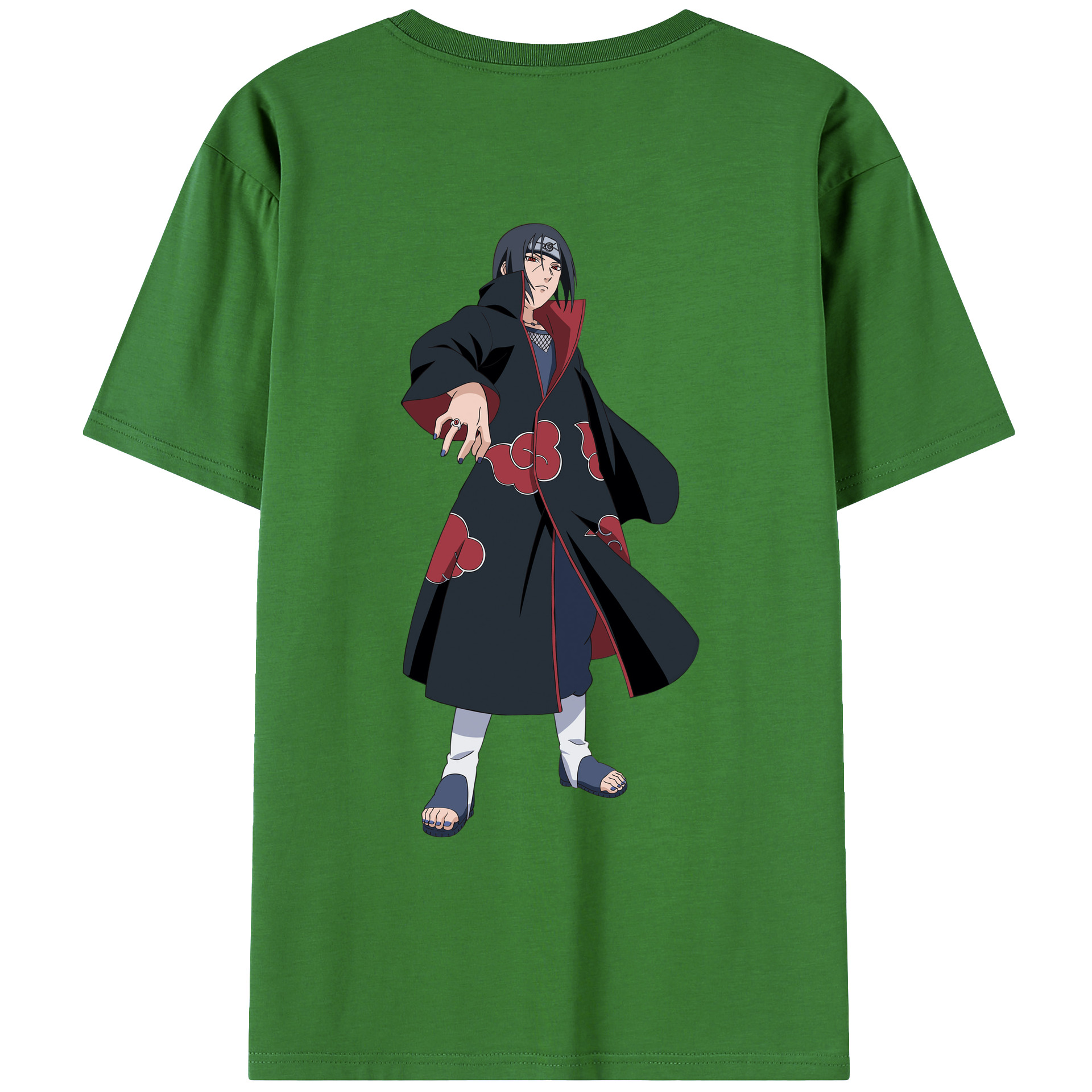 （画像用） NARUTO -ナルト- うちは イタチ Uchiha Itachi レディース半袖Tシャツ(バックプリント)